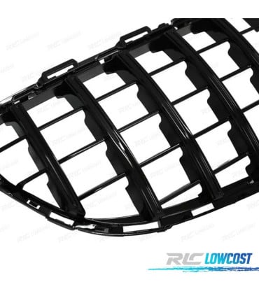 PARRILLA MERCEDES W205 15-17 LOOK AMG GT CAMARA NEGRO BRILLO
