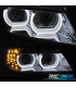 FAROS XENON AFS OJOS ANGEL U 3D LED PARA BMW E90 E91 08-12 FONDO CROMO