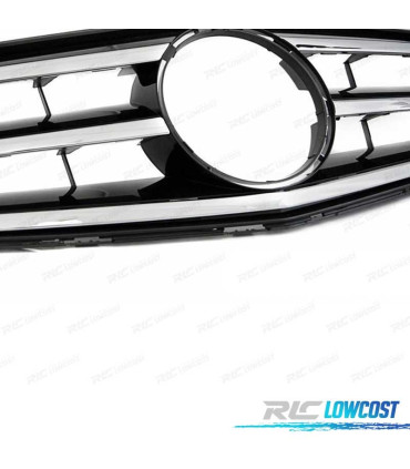 PARRILLA MERCEDES CLASE C W204 S204 07-14 NEGRO CROMADO