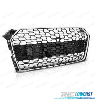 PARRILLA AUDI A5 16-19 PDC LOOK RS5 CROMADO NEGRO