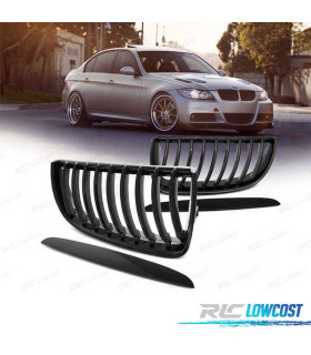 PARRILLAS BMW E90 E91 05-08 NEGRO BRILLO ABS