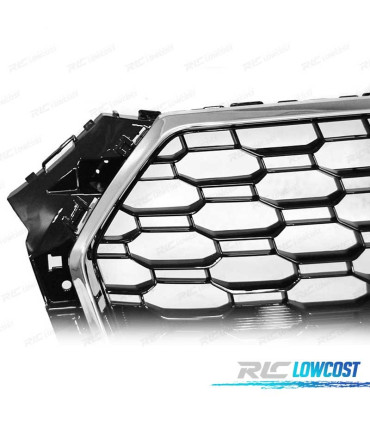PARRILLA AUDI A4 B9 15-19 CROMO NEGRO LOOK RS4