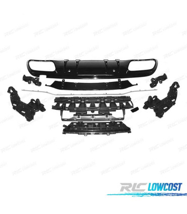 DIFUSOR MERCEDES CLASE C W205 4P 18-21 LOOK AMG NEGRO