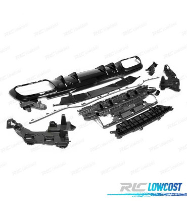 DIFUSOR MERCEDES CLASE C W205 4P 18-21 LOOK AMG NEGRO