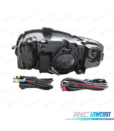FAROS AUDI A4 B7 04-08 LUZ DIURNA DRL FONDO NEGRO