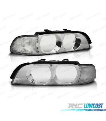 FAROS BMW E39 95-00 LENTE CROMADO