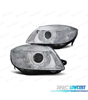 FAROS PARA SKODA FABIA ROOMSTER 06-10 CROMADOS H7