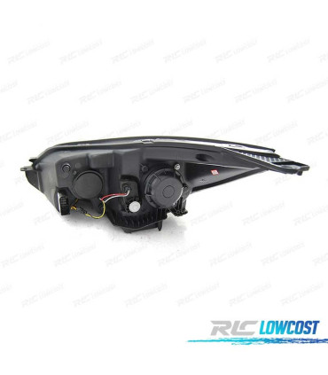 FAROS FORD FOCUS MK3 11-14 LUZ DIURNA LED NEGROS