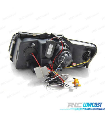 FAROS AUDI A4 B6 CABRIO 02-06 LUZ DIURNA LED CROMADO