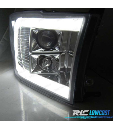 FAROS DODGE RAM 09-18 LUZ DIURNA LED CROMADO