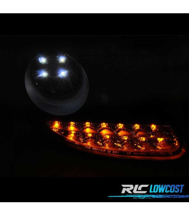 FAROS PORSCHE BOXSTER 986 CARRERA 911 996 96-04 LUZ DIURNA LED NEGRO