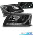 FAROS VOLVO S40 V40 96-03 LUZ DIURNA LED FONDO NEGRO