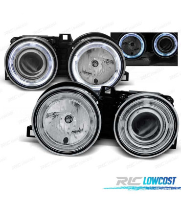 FAROS BMW E30 82-94 OJOS ANGEL CROMADOS CCFL