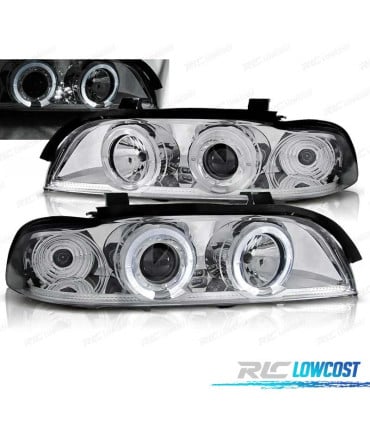 FAROS BMW E39 95-03 OJOS ANGEL CROMADOS
