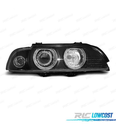 FAROS BMW E39 95-03 OJOS ANGEL H7 H7 NEGRO