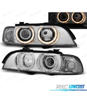 FAROS BMW E39 95-03 OJOS ANGEL XENON D2S H7 CROMADO