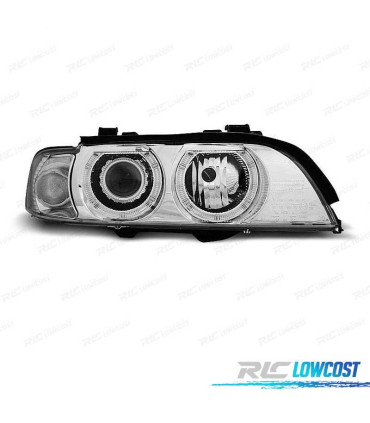 FAROS BMW E39 95-03 OJOS ANGEL XENON D2S H7 CROMADO