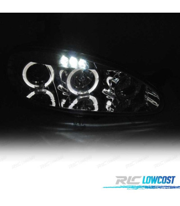 FAROS MAZDA MX5 01-05 OJOS ANGEL CROMADOS