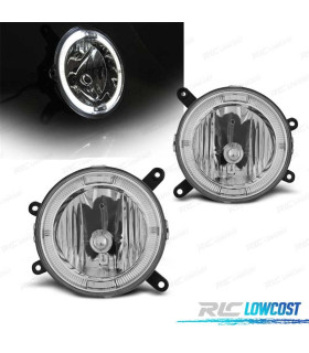 FAROS ANTINIEBLA FORD MUSTANG 04-09 OJOS ANGEL CROMADO