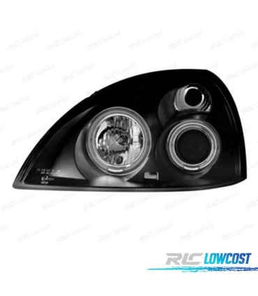 FAROS RENAULT CLIO 01-05 OJOS ANGEL CCFL FONDO NEGRO