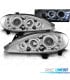 FAROS RENAULT MEGANE 99-02 OJOS ANGEL FONDO CROMO