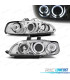 FAROS HONDA CIVIC 91-95 4D OJOS ANGEL CROMADOS