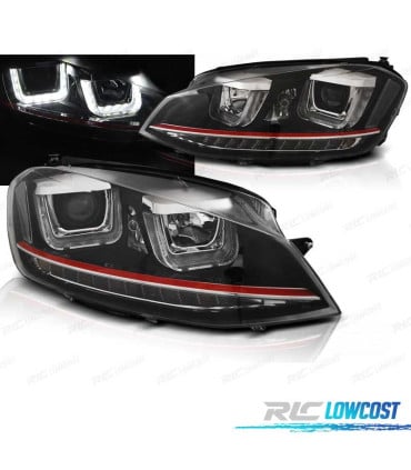 FAROS PARA VOLKSWAGEN VW GOLF 7 VII LOOK GTI LED LUZ DIURNA 12-17