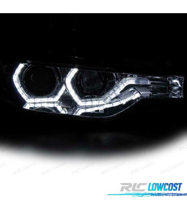 FAROS BMW F30 F31 LCI 15-19 LUZ DIURNA LED DRL CROMADOS
