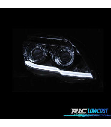 FAROS PARA MERCEDES GLK X204 LUZ DIURNA FONDO CROMO