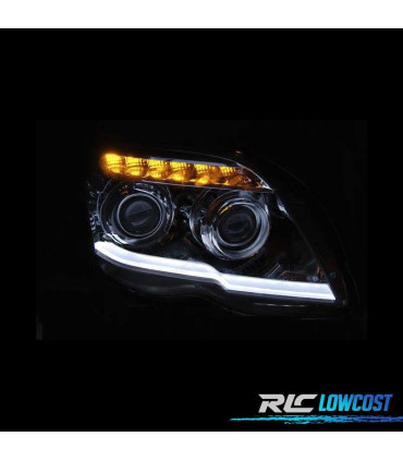 FAROS PARA MERCEDES GLK X204 LUZ DIURNA FONDO CROMO