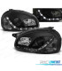 FAROS OPEL CORSA B 93-00 LUZ DIURNA LED FONDO NEGRO