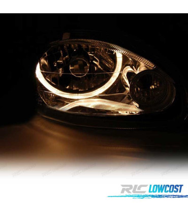 FAROS OPEL CORSA B 93-00 OJOS ANGEL CROMADOS