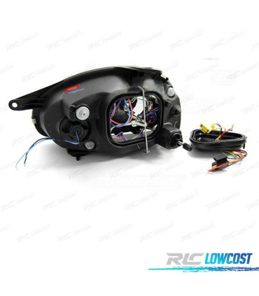 FAROS OPEL CORSA B 93-00 OJOS ANGEL CROMADOS