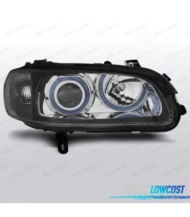 FAROS OPEL OMEGA B 94-99 OJOS ANGEL NEGROS H7