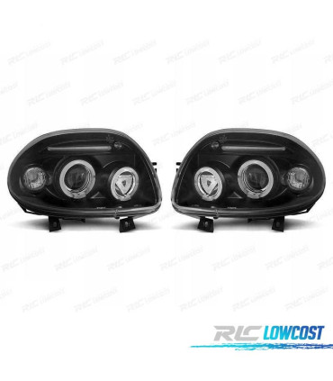 FAROS RENAULT CLIO I 98-01 OJOS ANGEL NEGRO