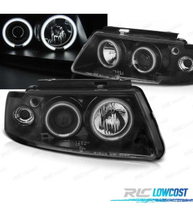 FAROS VOLKSWAGEN VW PASSAT B5 3B 96-00 OJOS ANGEL CCFL NEGRO