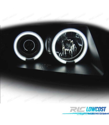 FAROS VOLKSWAGEN VW PASSAT B5 3B 96-00 OJOS ANGEL CCFL NEGRO