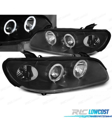 FAROS OPEL OMEGA B 94-99 OJOS ANGEL NEGROS