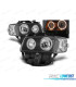 FAROS VOLKSWAGEN VW T4 CARAVELLE MULTIVAN 97-03 OJOS DE ANGEL FONDO NEGRO