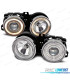 FAROS BMW SERIE 3 E30 82-94 OJOS ANGEL FONDO CROMO