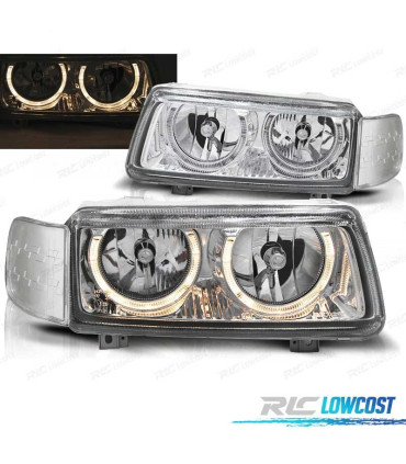 FAROS OJOS ANGEL FONDO CROMO VOLKSWAGEN VW PASSAT 93-96