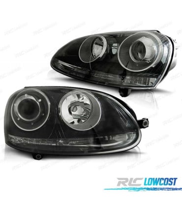 FAROS VOLKSWAGEN VW GOLF MK5 03-08 R32 NEGRO