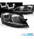 FAROS VOLKSWAGEN VW GOLF 7 12-17 U-TYPE DRL DINAMICOS NEGRO