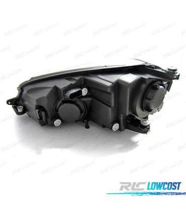 FAROS VOLKSWAGEN VW GOLF 7 12-17 U-TYPE DRL DINAMICOS NEGRO