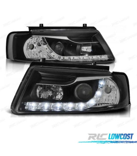FAROS VOLKSWAGEN VW PASSAT B5 96-00 LUZ DIURNA FONDO NEGRO