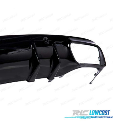 DIFUSOR MERCEDES CLASE C C205 COUPE 14-18 AMG PDC + COLAS ESCAPE CROMO