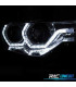 FAROS BMW F30 F31 11-15 XENON AFS OJOS ANGEL LED DRL CROMO