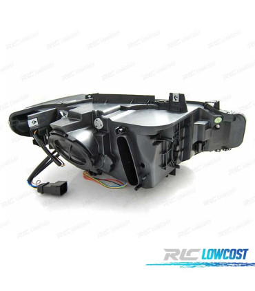 FAROS BMW F30 F31 11-15 XENON AFS OJOS ANGEL LED DRL CROMO