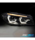 FAROS BMW F10 F11 10-13 XENON AFS OJOS ANGEL 3D LED DRL DINAMICOS NEGROS