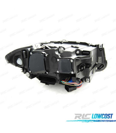 FAROS BMW F10 F11 10-13 XENON AFS OJOS ANGEL 3D LED DRL DINAMICOS NEGROS